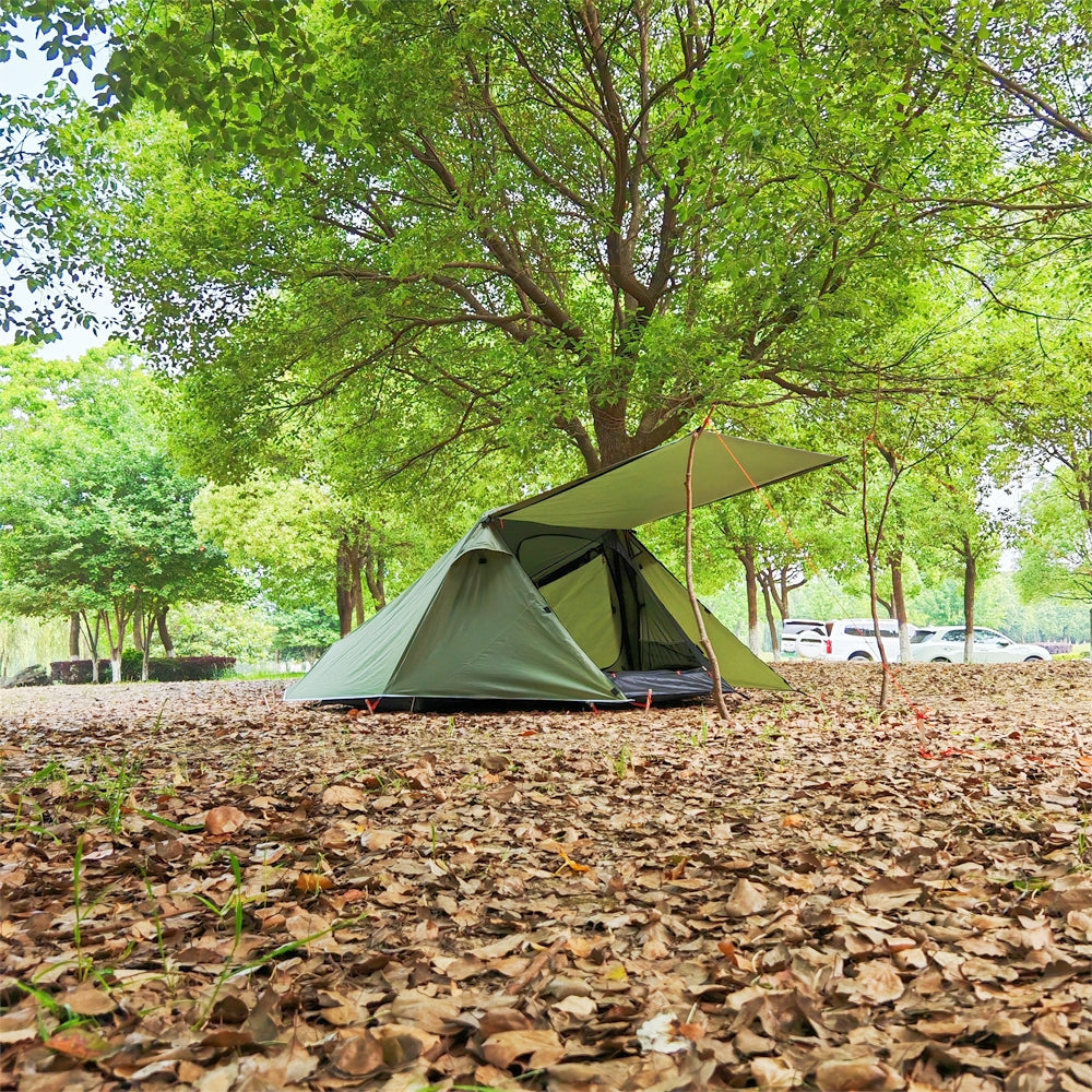 Ultralight 2-Person Tunnel Camping Tent - Waterproof & Spacious