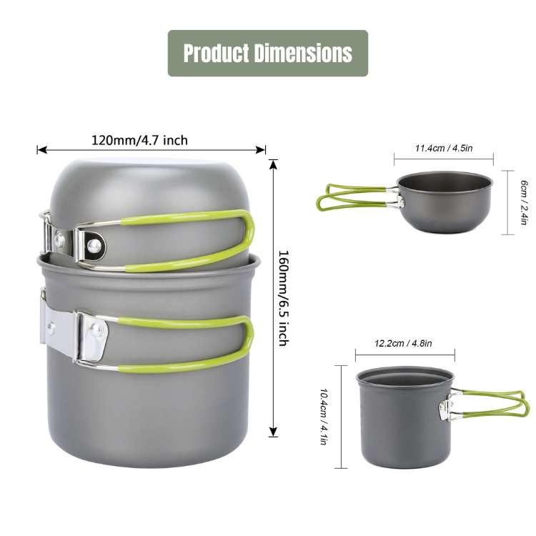 Ultralight Camping Cookware Set