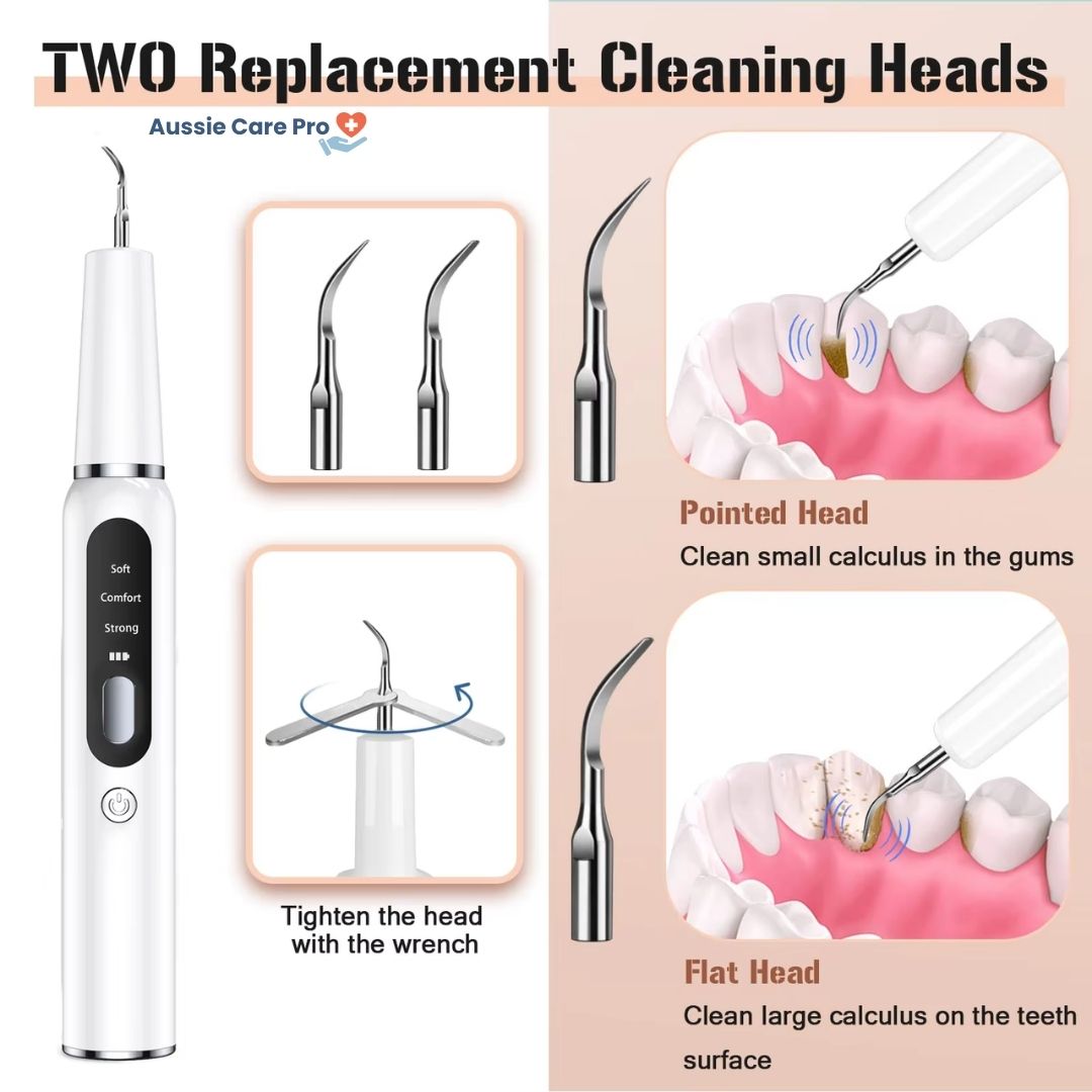 Ultrasonic Dental Plaque Remover – Rechargeable Teeth Cleaner