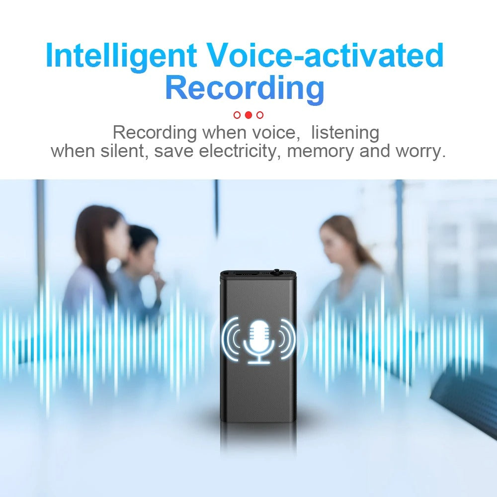 Ultrasonic Discreet Voice Recorder - Mini Hidden Dictaphone 16/32 GB