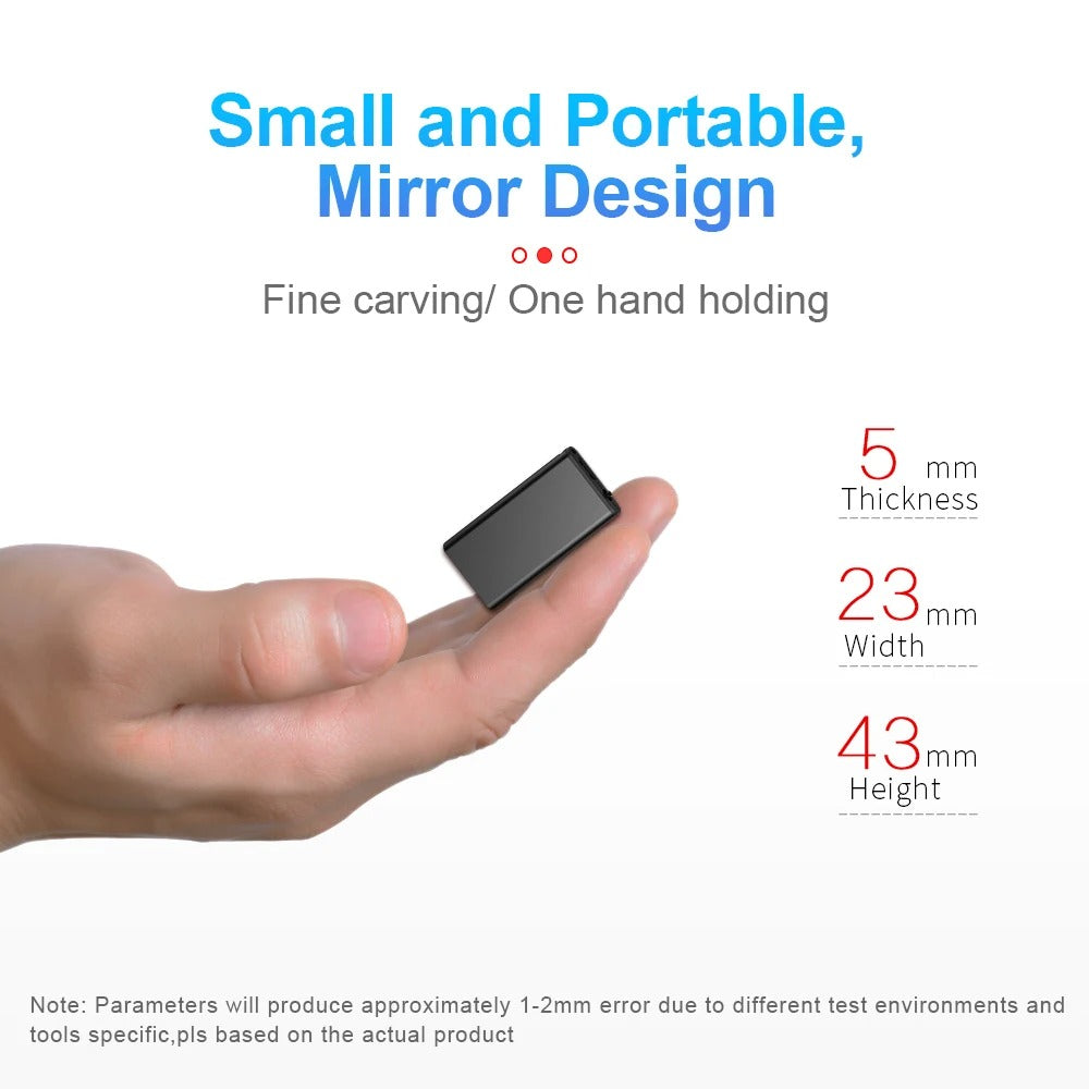 Ultrasonic Discreet Voice Recorder - Mini Hidden Dictaphone 16/32 GB