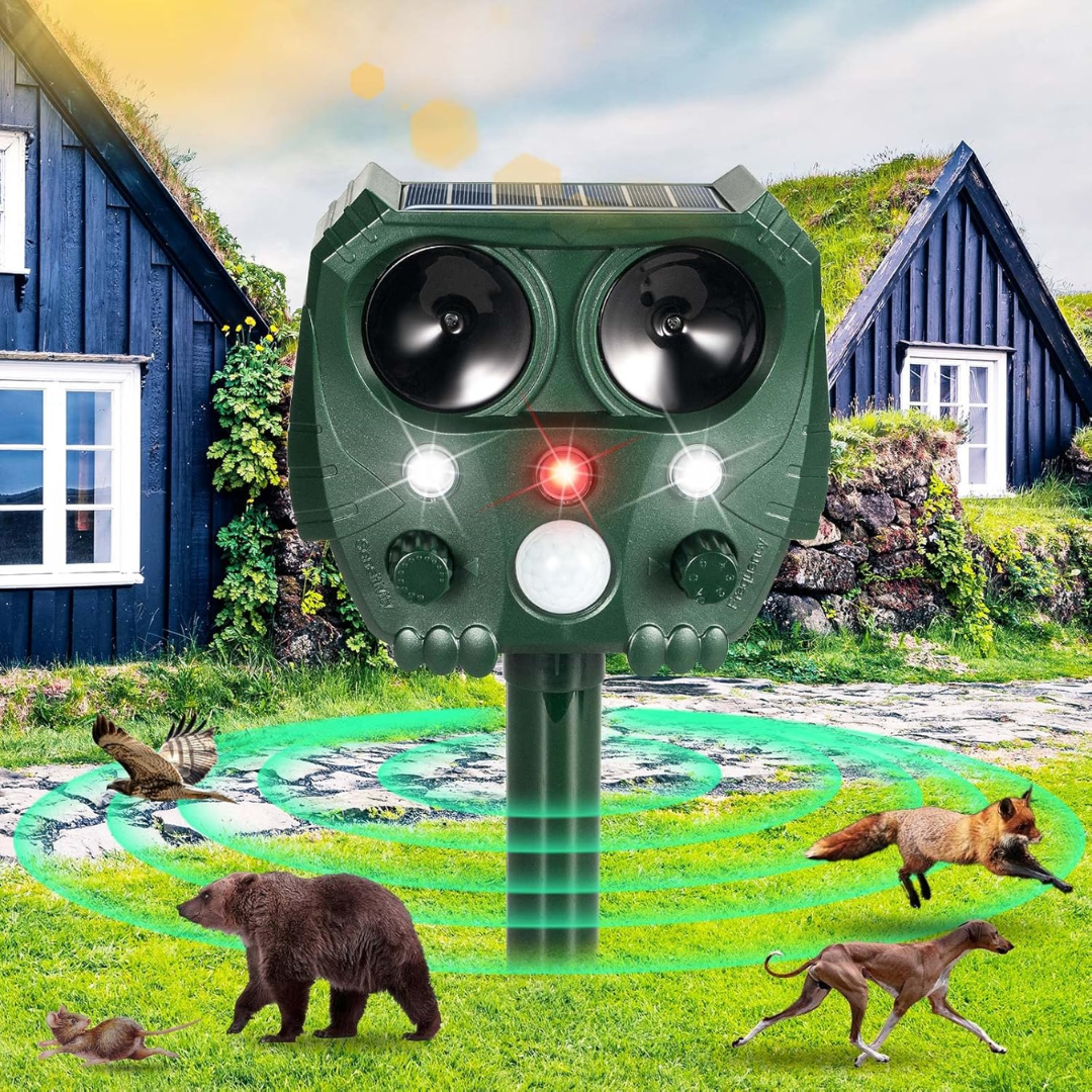 UltraSonic | Ultrasonic and Noise Sonar Repellent for Cat, Fox, Rat, Squirrel, and Dog