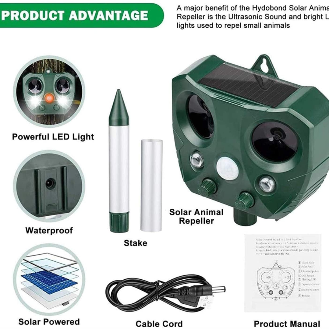 UltraSonic | Ultrasonic and Noise Sonar Repellent for Cat, Fox, Rat, Squirrel, and Dog