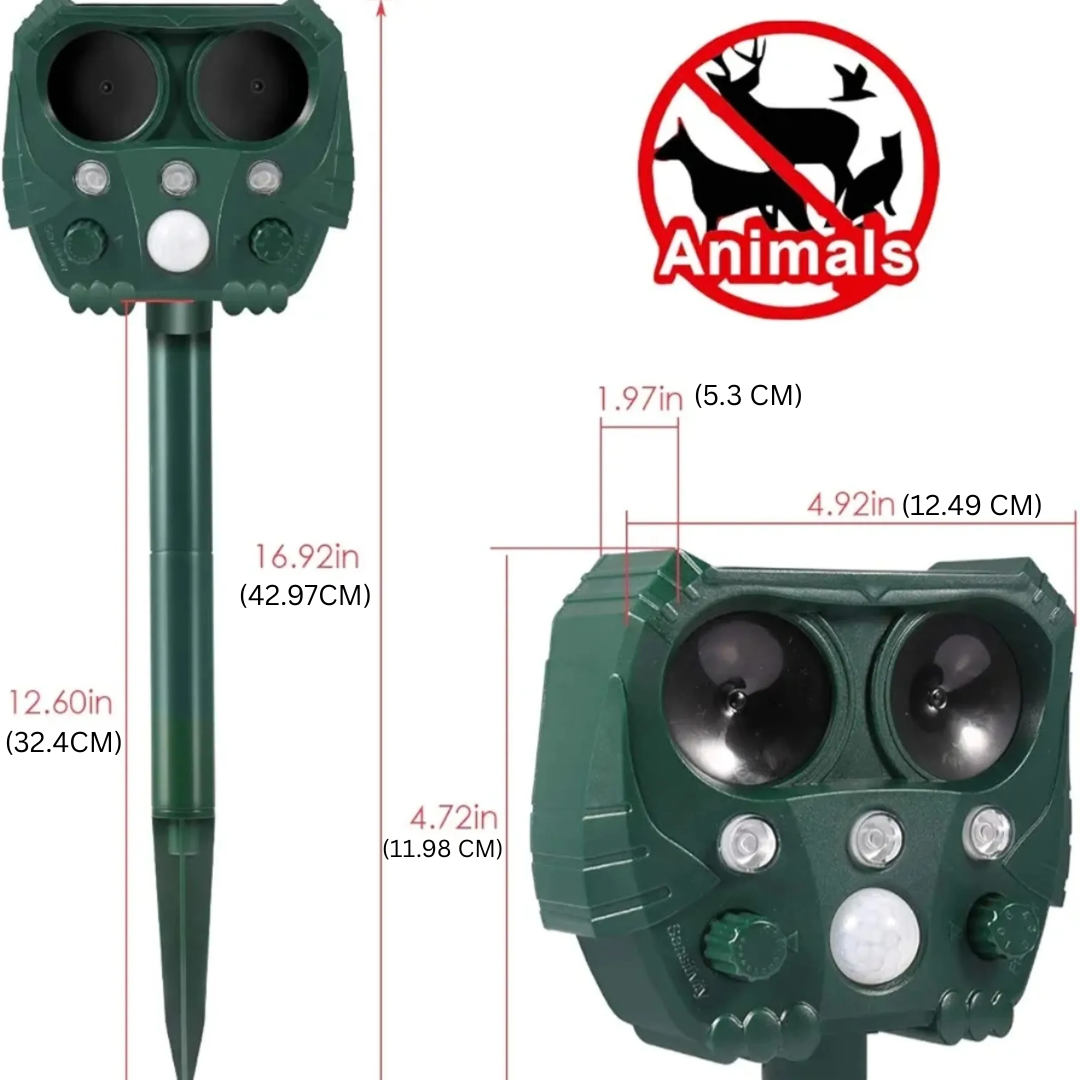 UltraSonic | Ultrasonic and Noise Sonar Repellent for Cat, Fox, Rat, Squirrel, and Dog