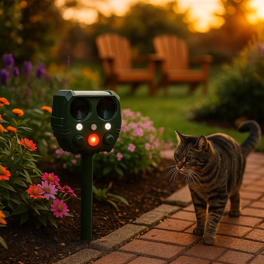 UltraSonic | Ultrasonic and Noise Sonar Repellent for Cat, Fox, Rat, Squirrel, and Dog