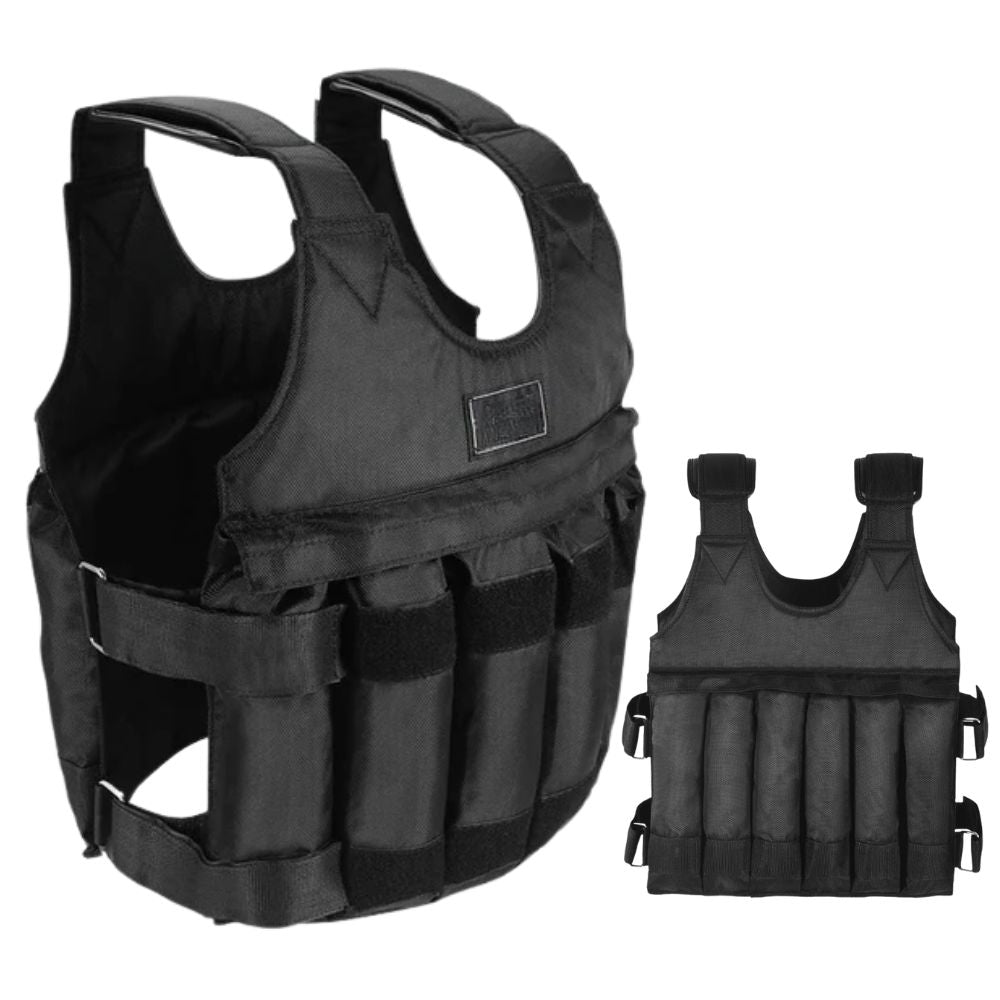 Unisex 110-Pound Adjustable Exercise Weighted Vest for Training