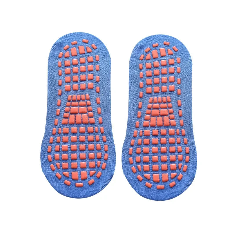 Unisex Anti-Slip Trampoline Socks - 6 Pairs for Kids & Adults