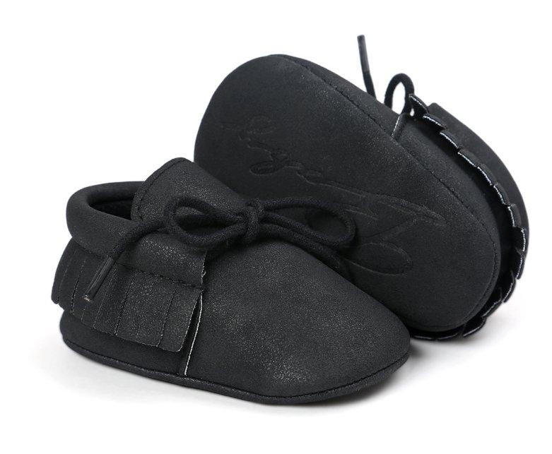 Unisex Baby Tassel Moccasin Shoes with Anti-Slip Sole