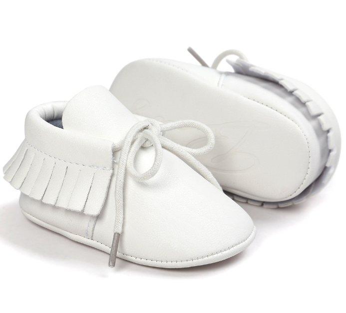 Unisex Baby Tassel Moccasin Shoes with Anti-Slip Sole