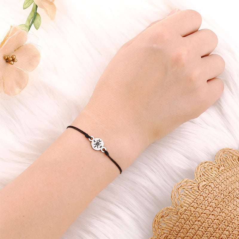 Unisex Graduation Compass Bracelet with Gift Box