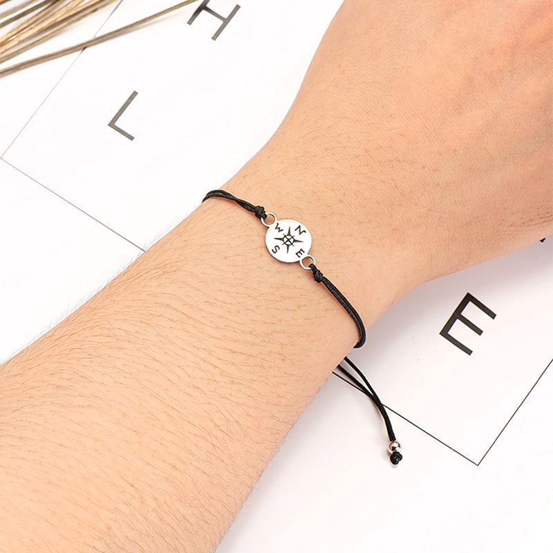 Unisex Graduation Compass Bracelet with Gift Box