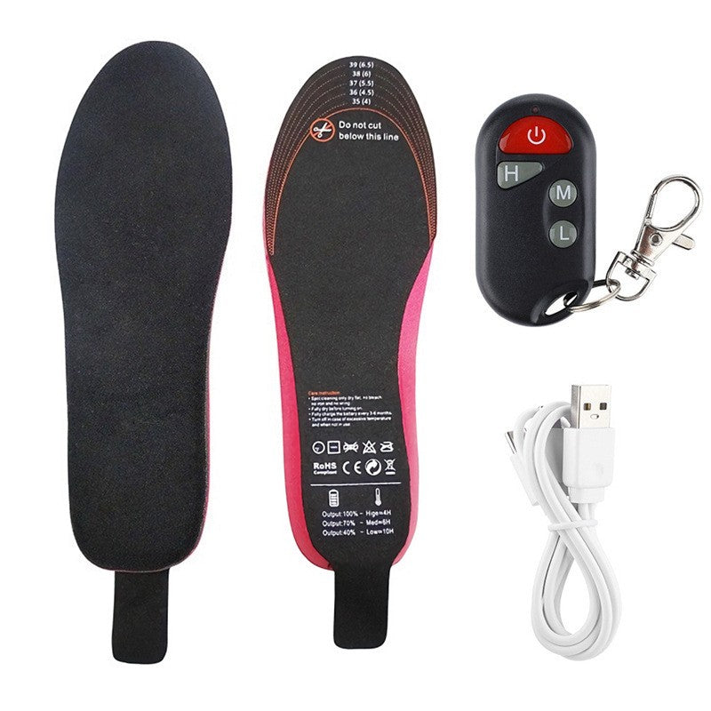 Unisex Heated Insoles with Rechargeable Wireless Warmth