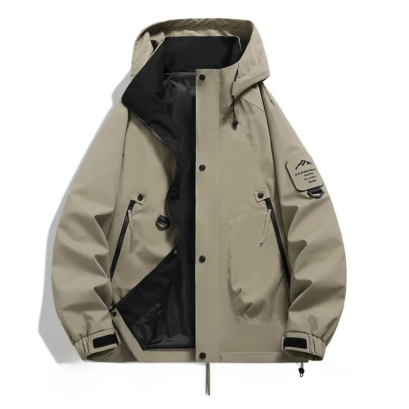Unisex Long-Sleeve Hooded Winter Ski Jacket