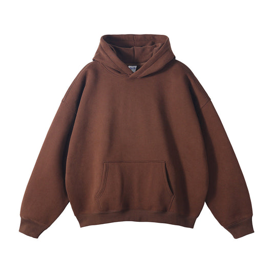 Unisex Loose-Fit Organic Cotton Hoodie with Kangaroo Pocket