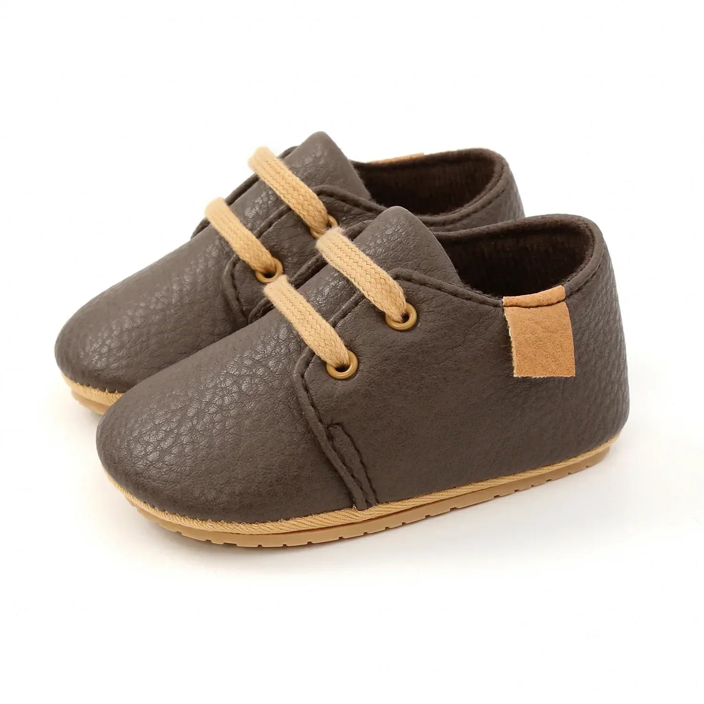 Unisex Retro Leather Baby Moccasins - Soft Sole Toddler Shoes