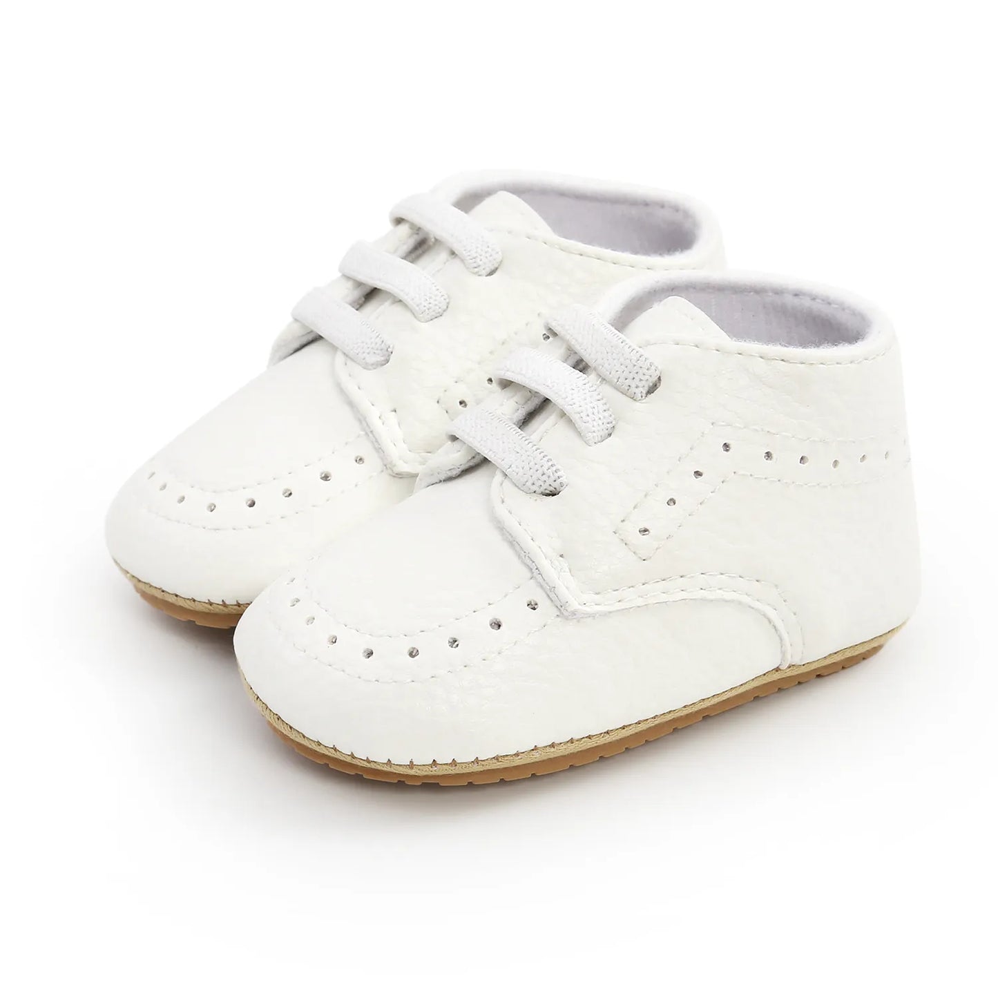 Unisex Retro Leather Baby Moccasins - Soft Sole Toddler Shoes