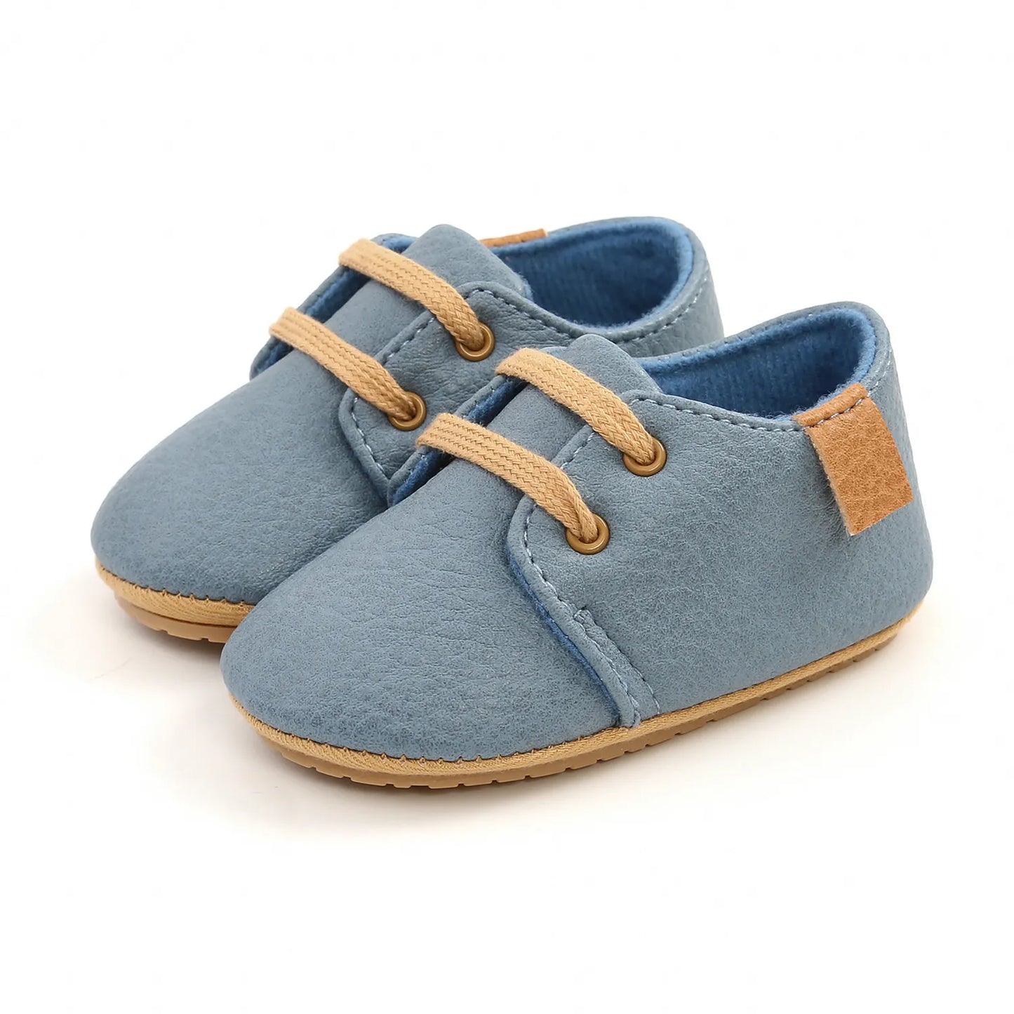 Unisex Retro Leather Baby Moccasins - Soft Sole Toddler Shoes