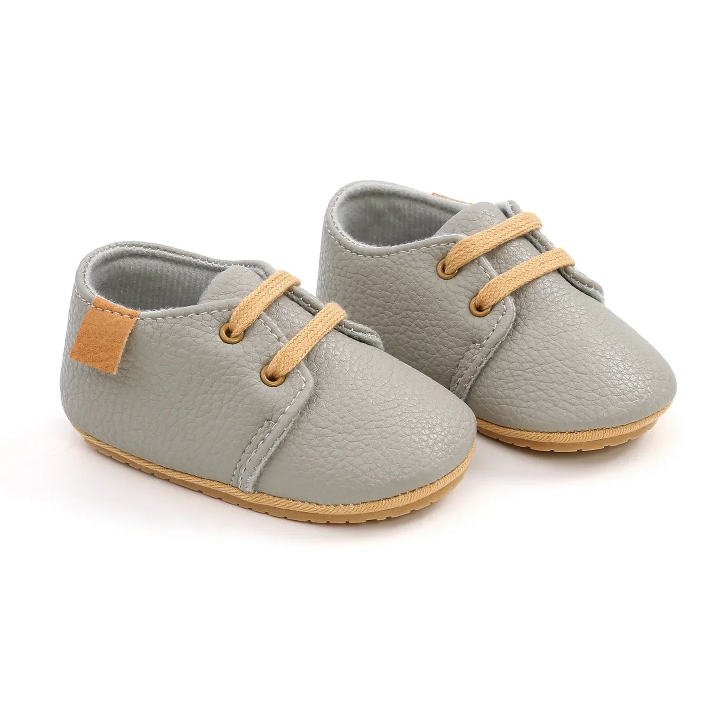 Unisex Retro Leather Baby Moccasins - Soft Sole Toddler Shoes