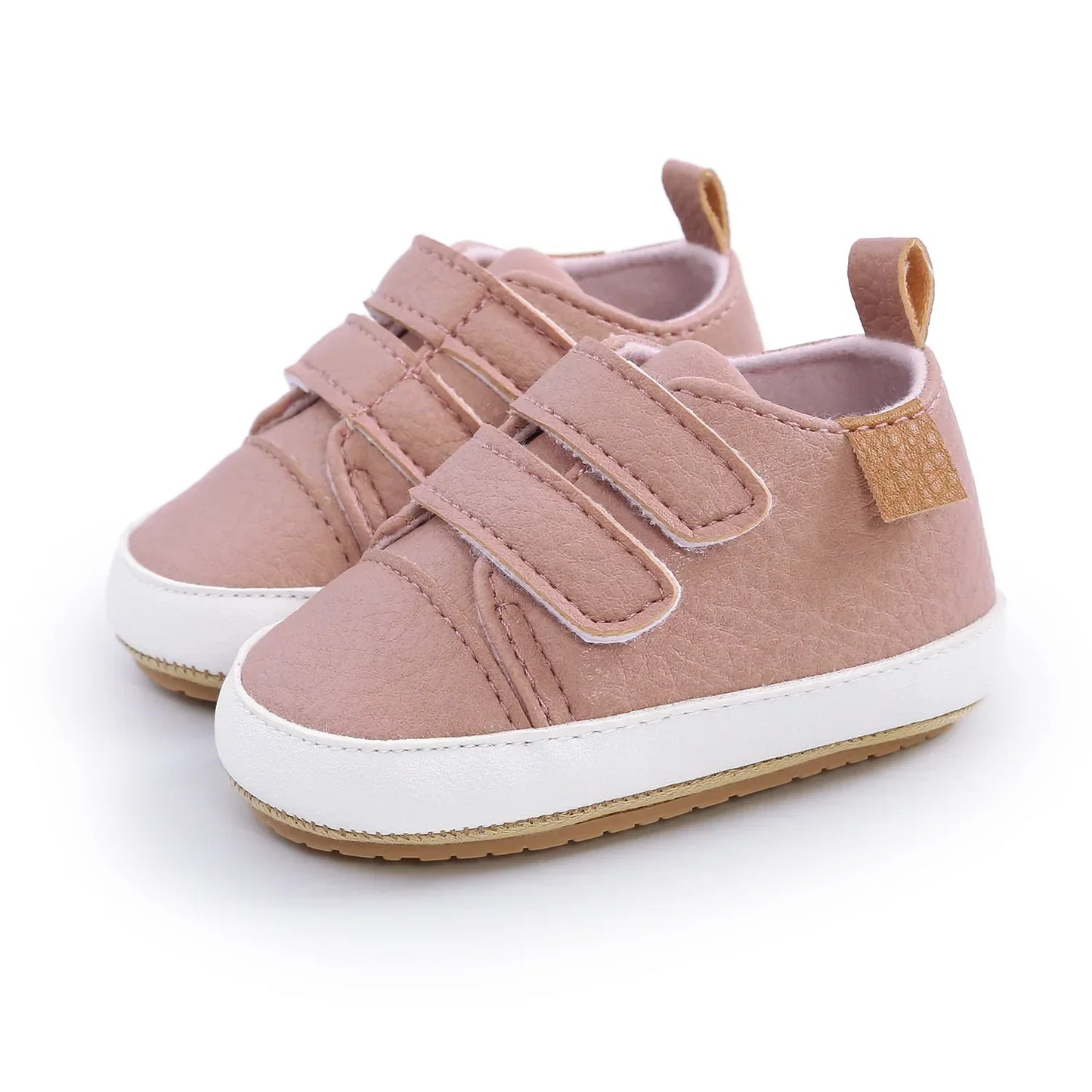 Unisex Retro Leather Baby Moccasins - Soft Sole Toddler Shoes