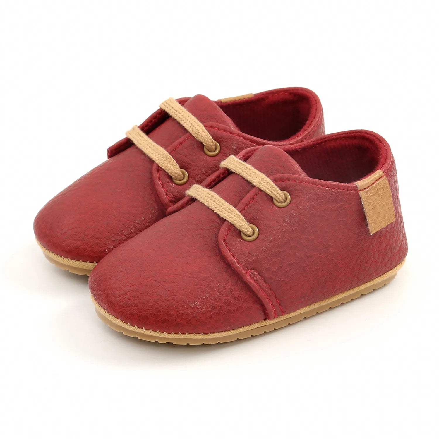 Unisex Retro Leather Baby Moccasins - Soft Sole Toddler Shoes