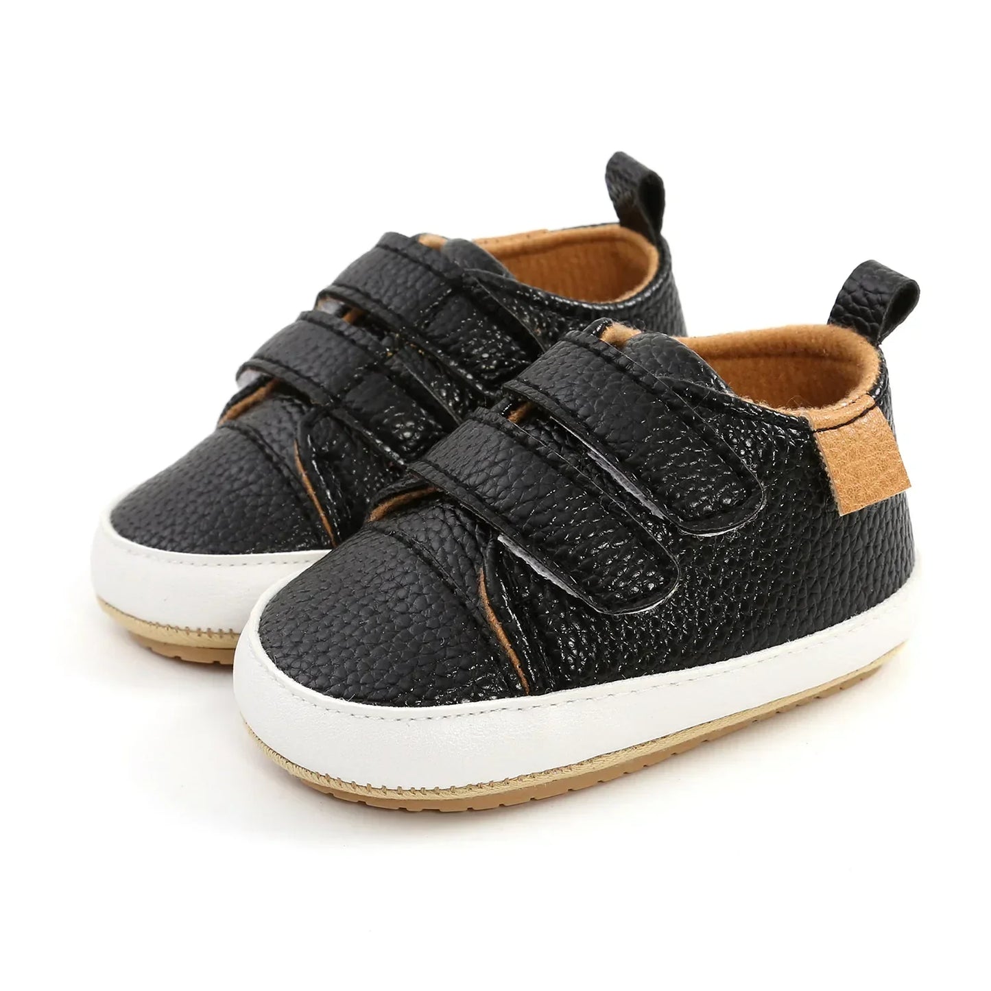 Unisex Retro Leather Baby Moccasins - Soft Sole Toddler Shoes