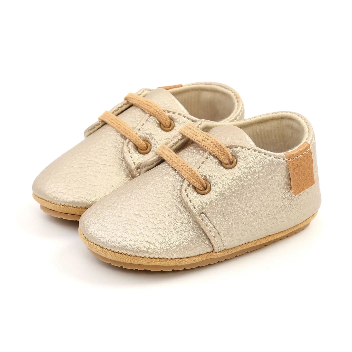 Unisex Retro Leather Baby Moccasins - Soft Sole Toddler Shoes