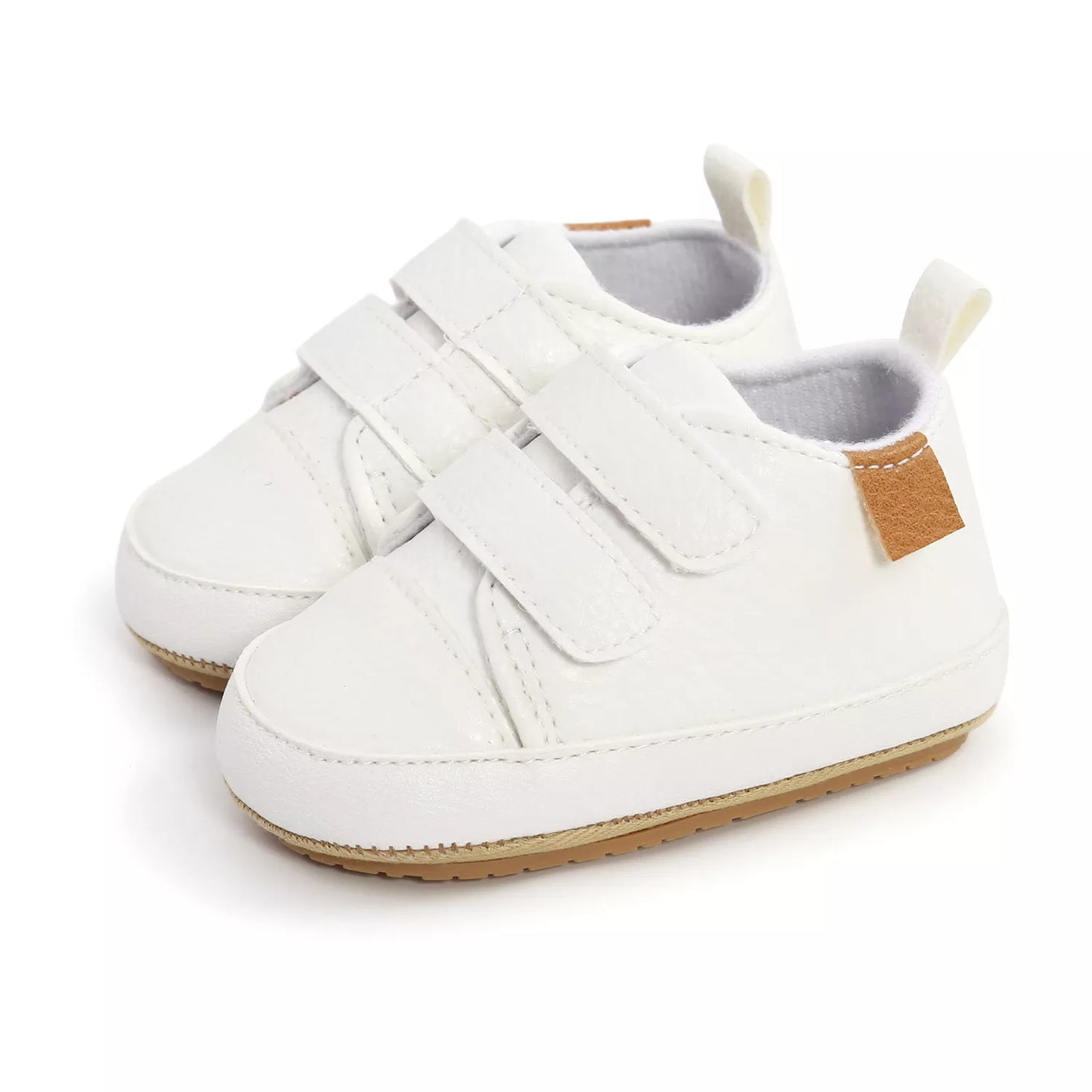 Unisex Retro Leather Baby Moccasins - Soft Sole Toddler Shoes