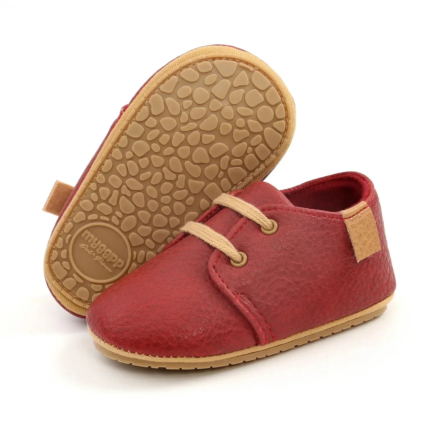 Unisex Retro Leather Baby Moccasins - Soft Sole Toddler Shoes
