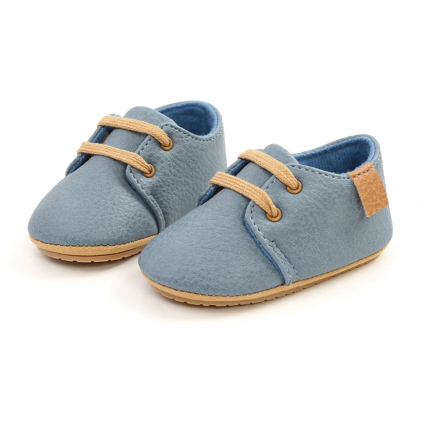Unisex Retro Leather Baby Moccasins - Soft Sole Toddler Shoes