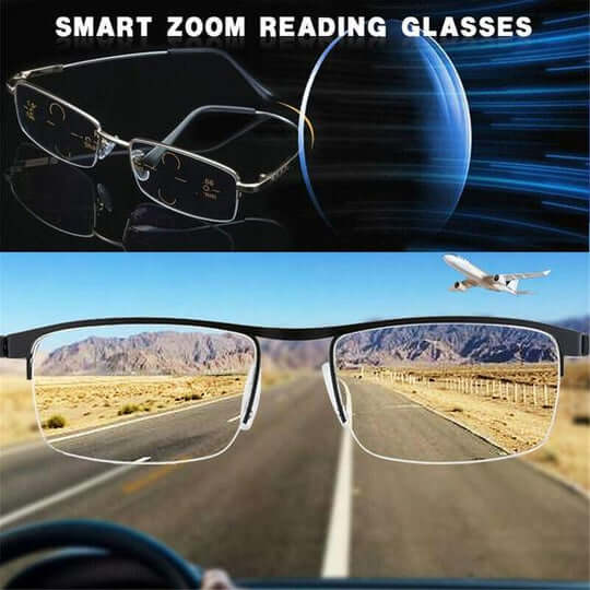 Unisex Smart Progressive Glasses - German Design for Optimal Comfort