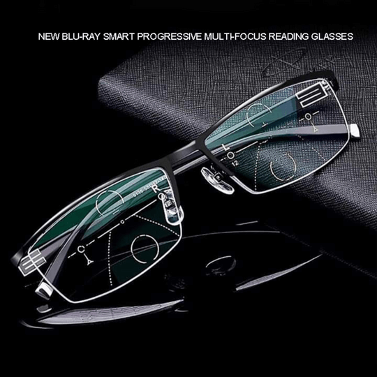 Unisex Smart Progressive Glasses - German Design for Optimal Comfort
