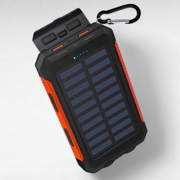 Universal 10000mAh Solar Power Bank for Outdoor & Emergency Use