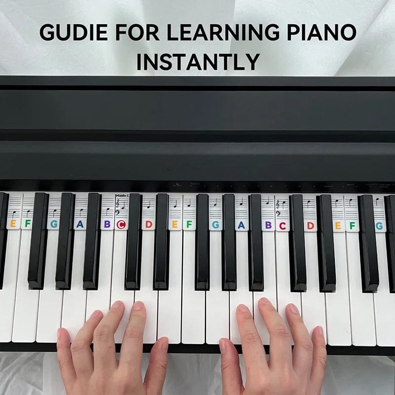 Universal Piano Keyboard Note Labels for Beginners