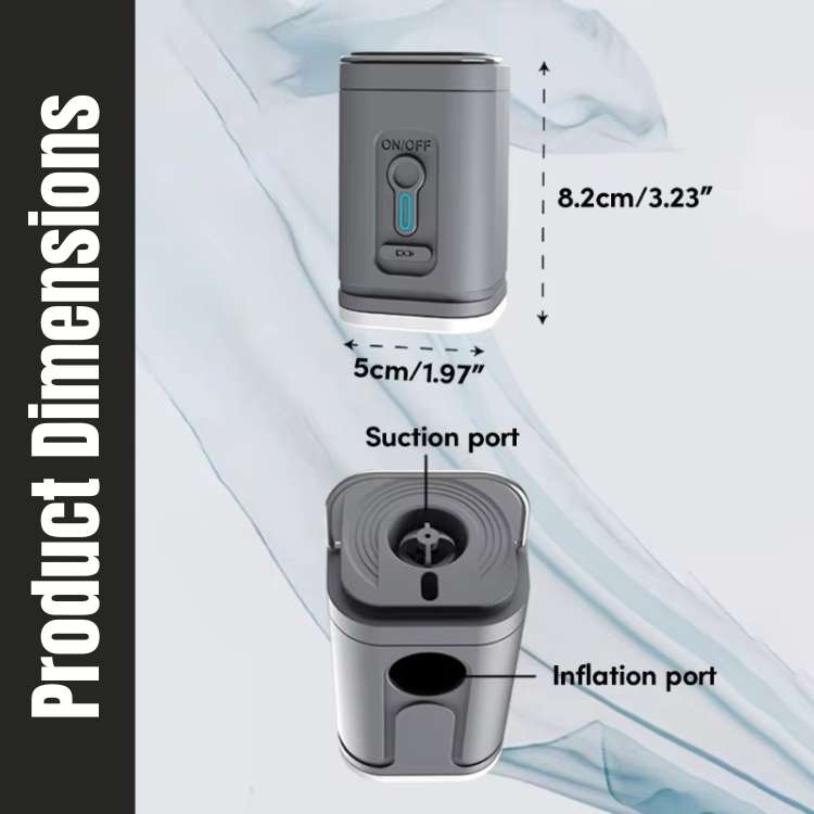 USB Mini Rechargeable Air Pump with Light