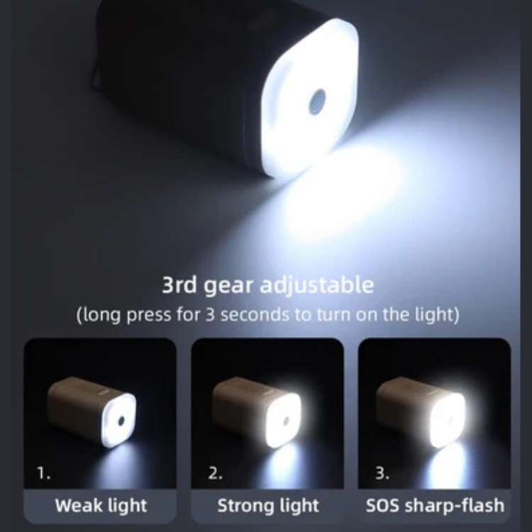USB Mini Rechargeable Air Pump with Light