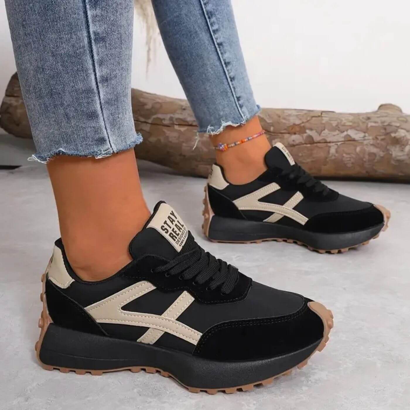 Image of Valerie | Women's Platform Lace-Up Sneakers