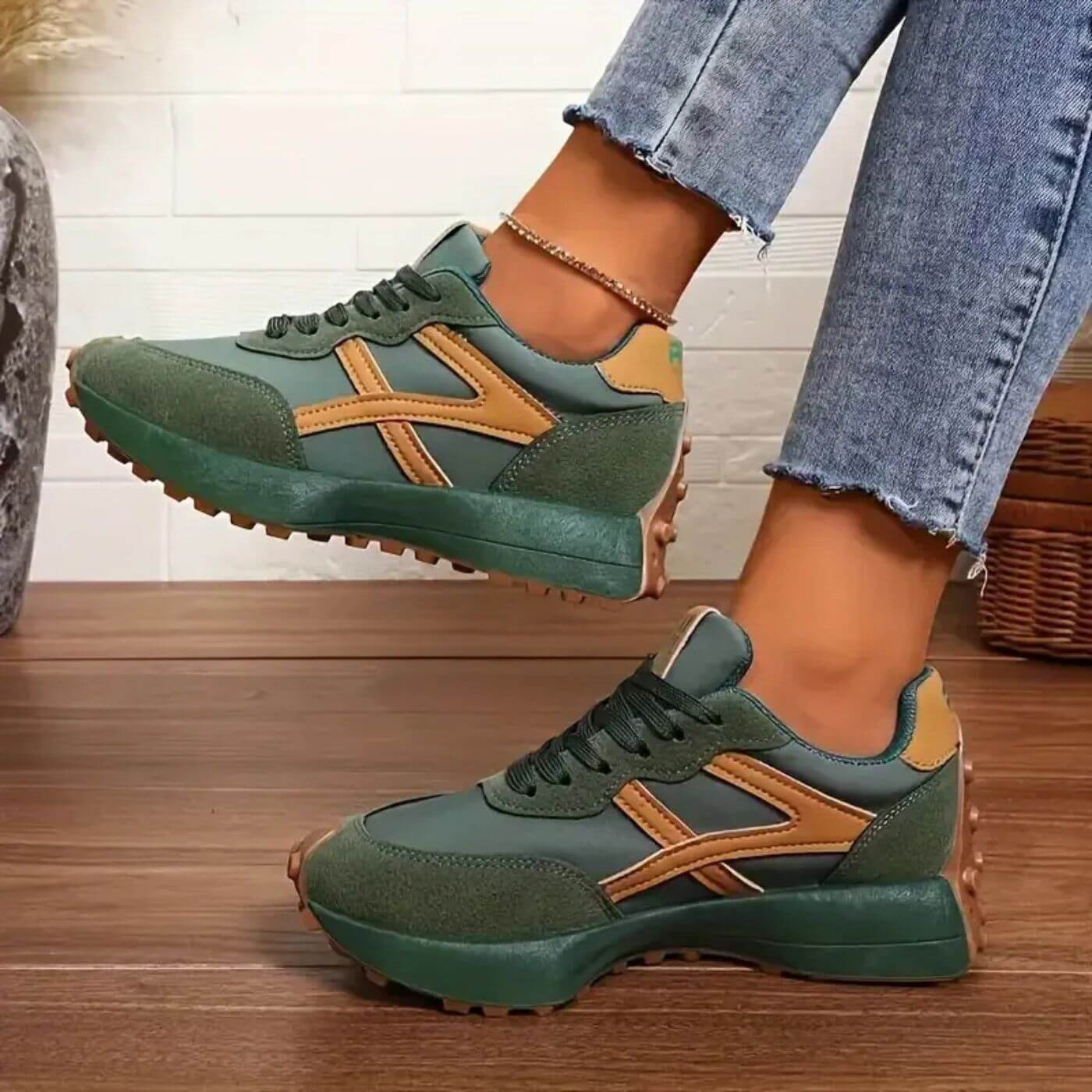 Image of Valerie | Women's Platform Lace-Up Sneakers