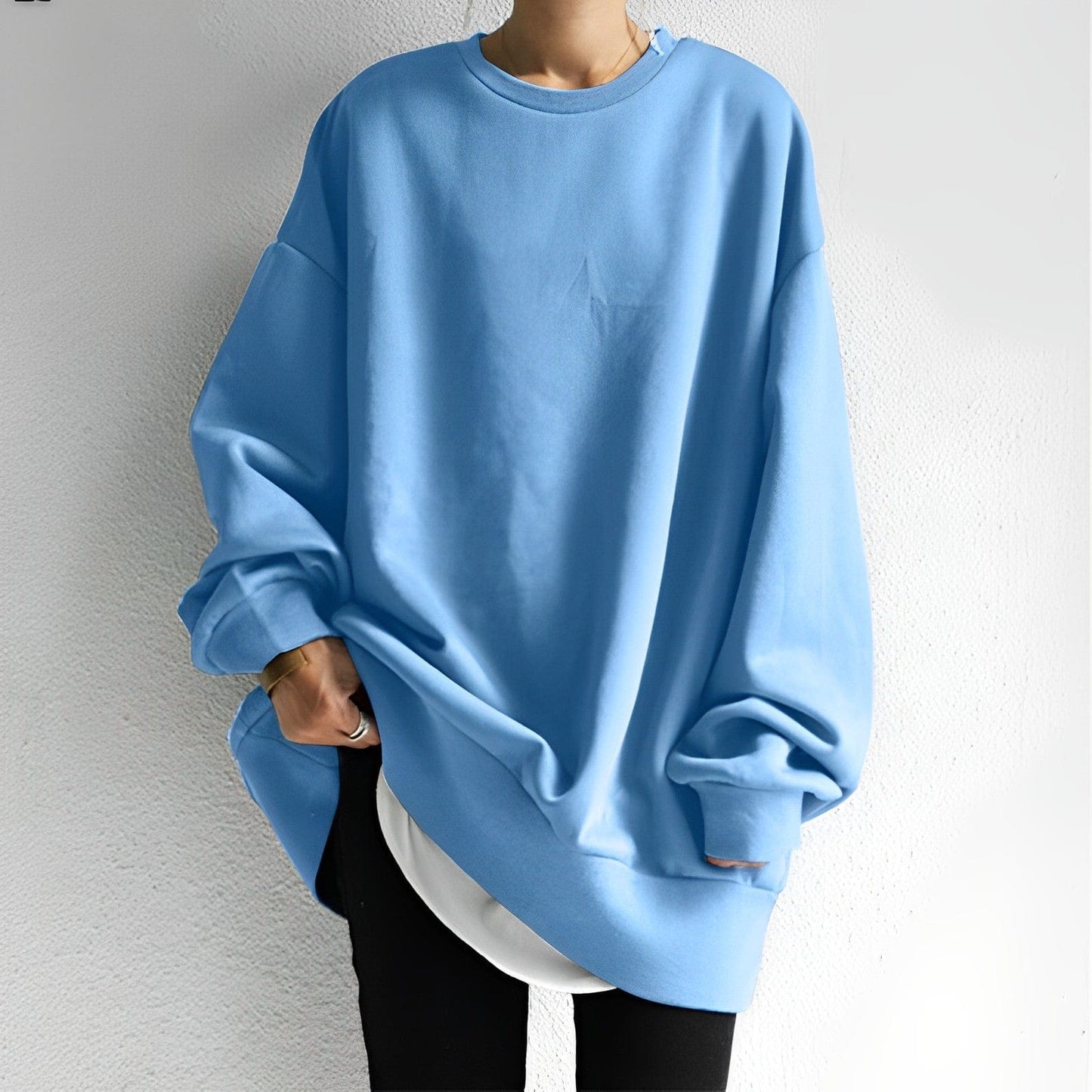 Image of Vanessa | Women's Oversized Crew Neck Pullover Sweater