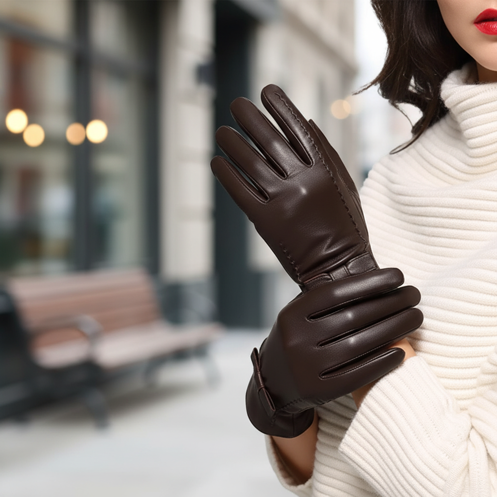 Vegan-Leather Gloves