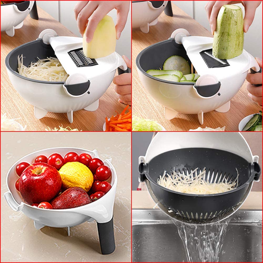 Vegetable Slicer | Cutting, Grating & Shredding | Multifunctional | VegEase