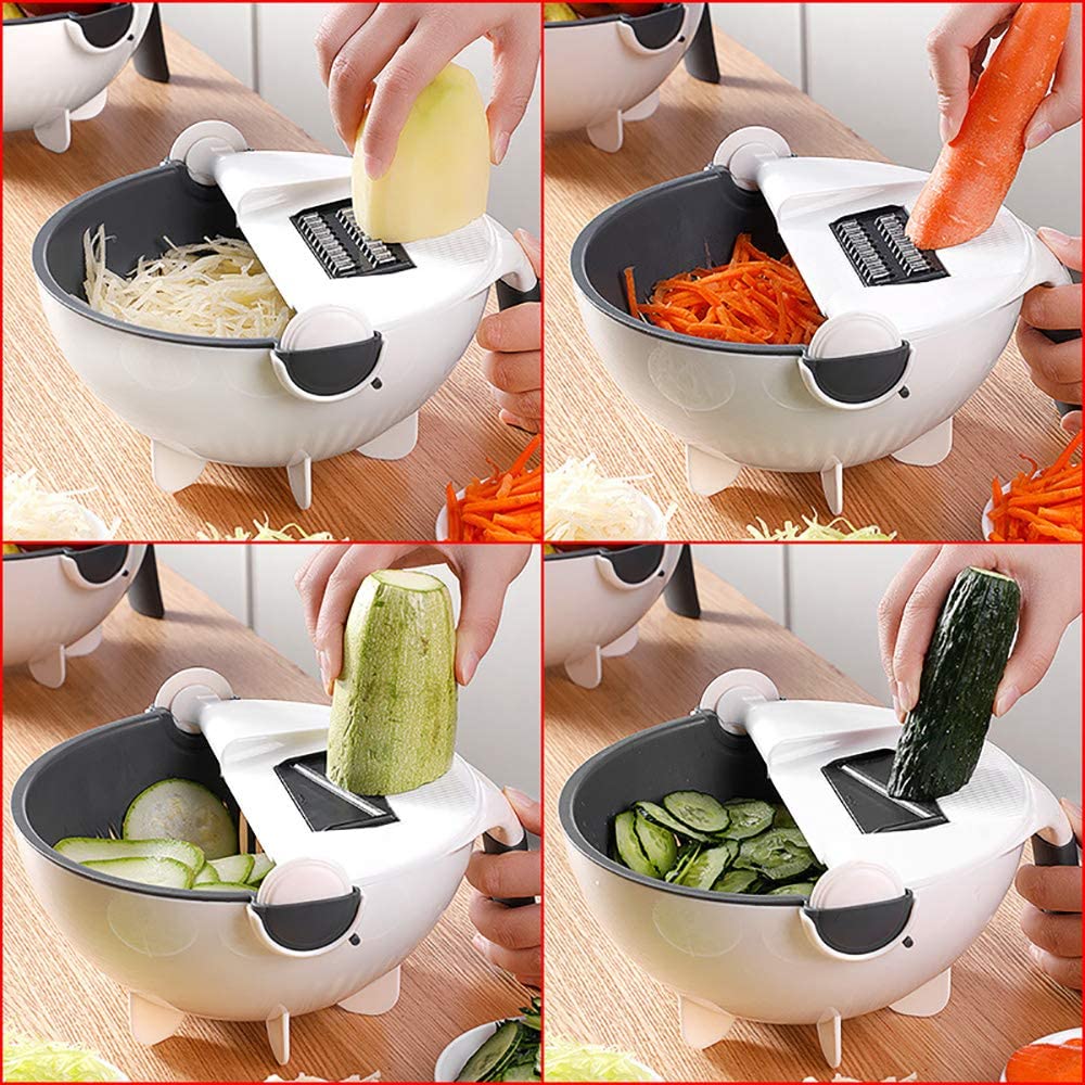 Vegetable Slicer | Cutting, Grating & Shredding | Multifunctional | VegEase