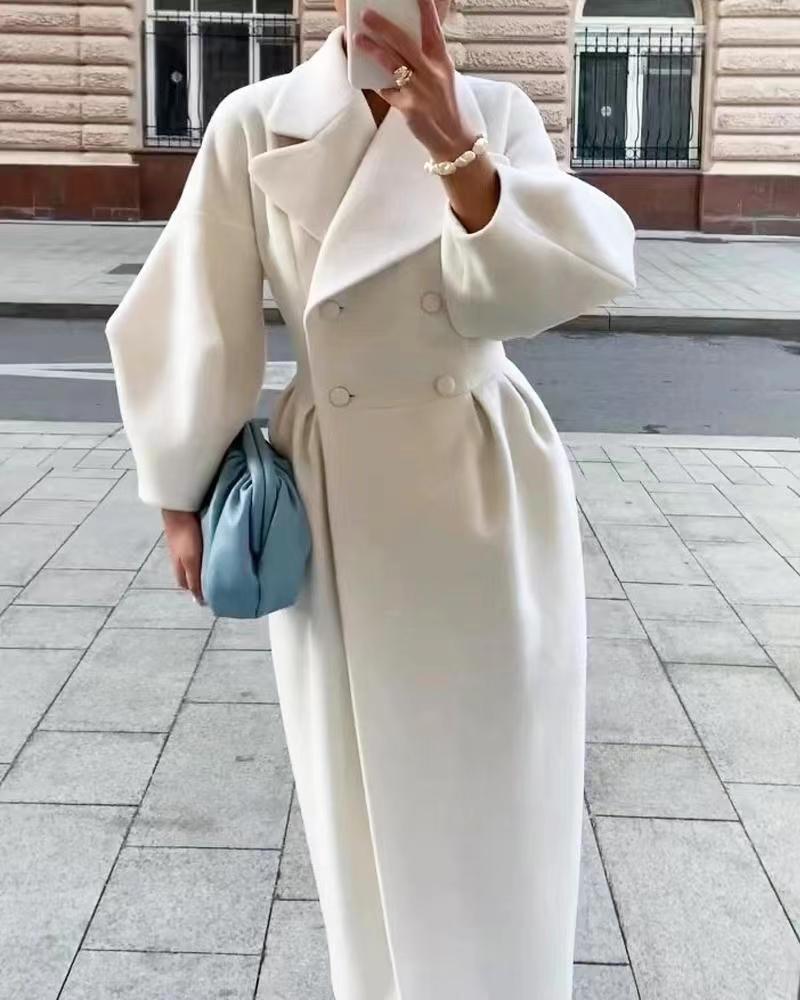 Image of Vicki | Women's Double-Breasted Long Coat