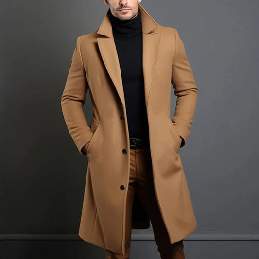 Image of Vince | Men's Long Single Breasted Coat