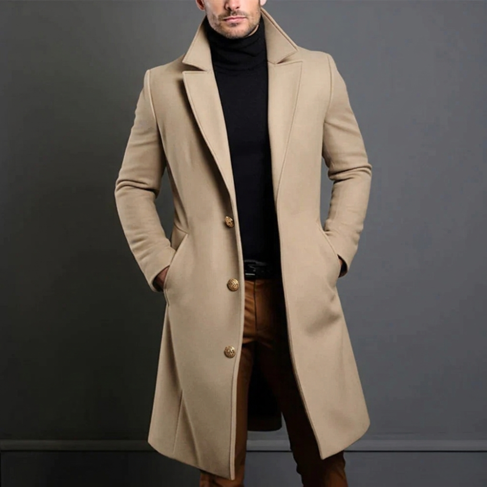 Vince | Men's Long Single Breasted Coat - Image 1