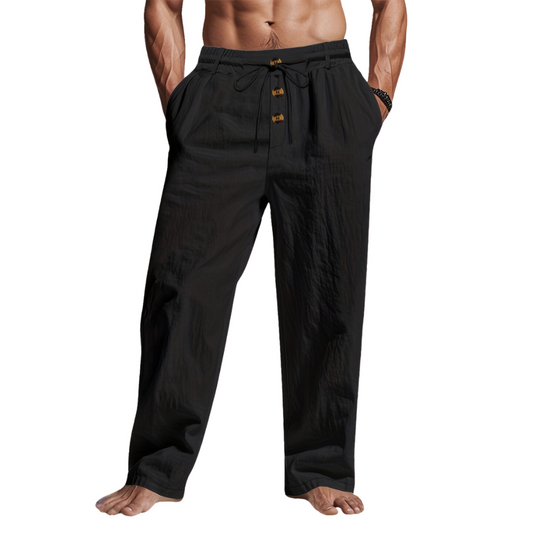 Image of Vincent | Men's Drawstring Relaxed Fit Chino Pants