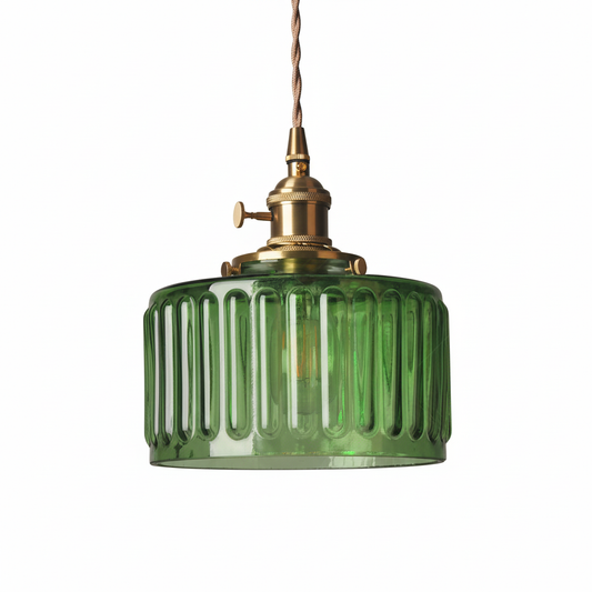 Vintage Crystal Pendant Lamp with Adjustable Height – Elegant Lamp for Living Room and Chandelier for Interiors