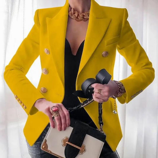 Vintage Double-Breasted Blazer for Women
