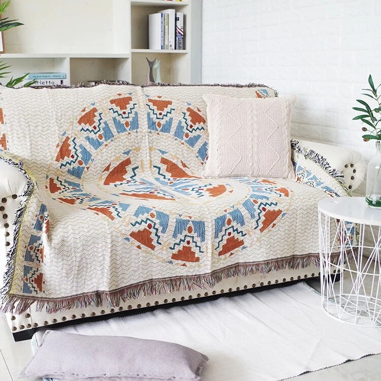 Vintage Pumpkin Sofa Throw Blanket