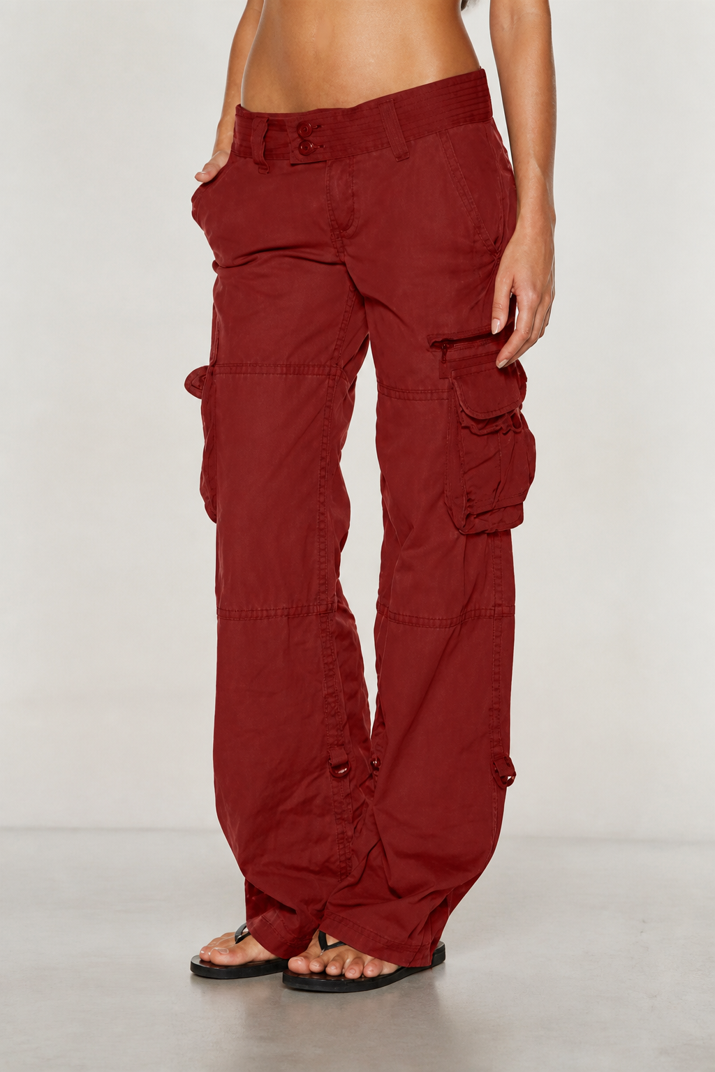 Vintage Wide-Leg Cargo Pants