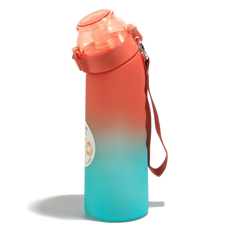 Water Bottle with Aroma Pod and Straw - 800 ml